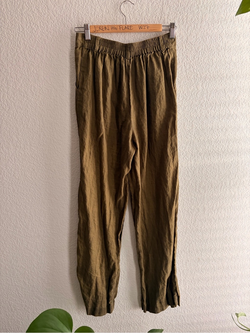 Donni Pleated Linen Trousers Size S - Picture 4 of 6
